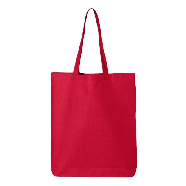 Q - Tees 12L Economical Tote - Q - Tees QTBG White One Size Tote