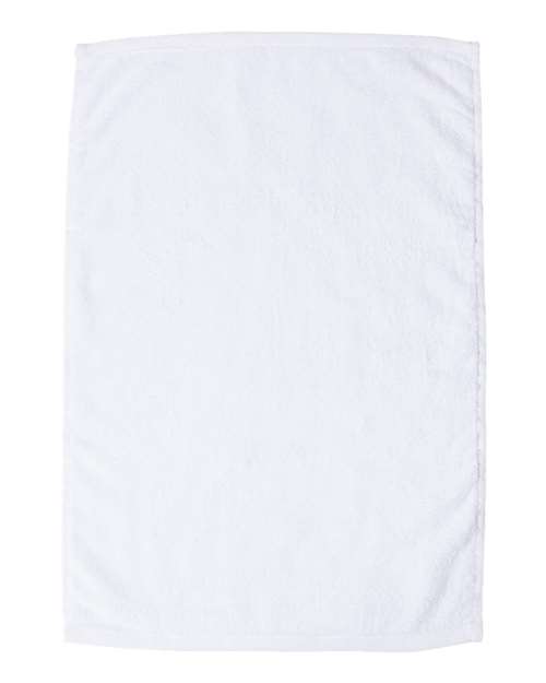 Q - Tees Deluxe Hemmed Hand Towel - Q - Tees T300 White One Size Classic Towels