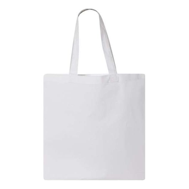 Q - Tees Economical Tote - Q - Tees QTB White One Size Tote