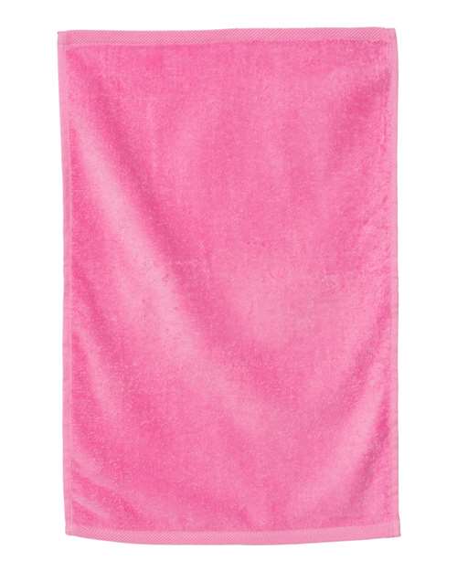 Q - Tees Hemmed Hand Towel - Q - Tees T200 Azalea One Size Classic Towels