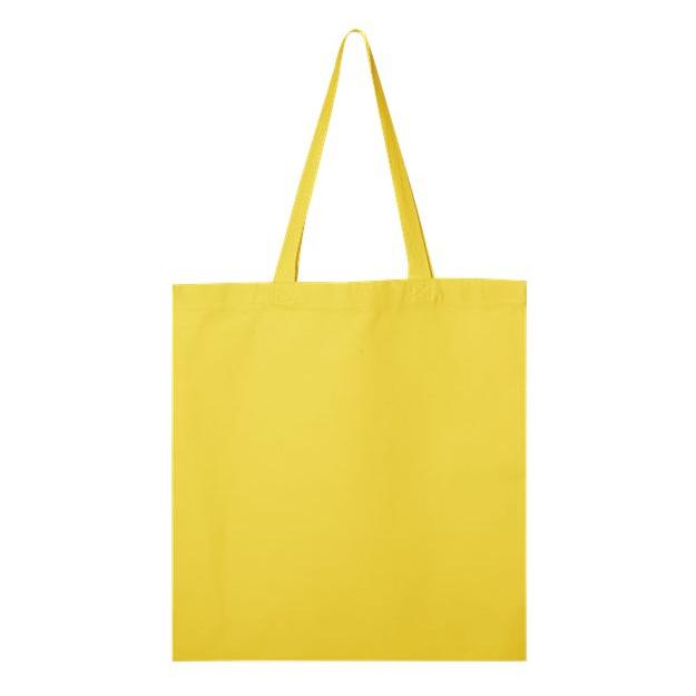 Q - Tees Promotional Tote - Q - Tees Q800 Yellow One Size Tote