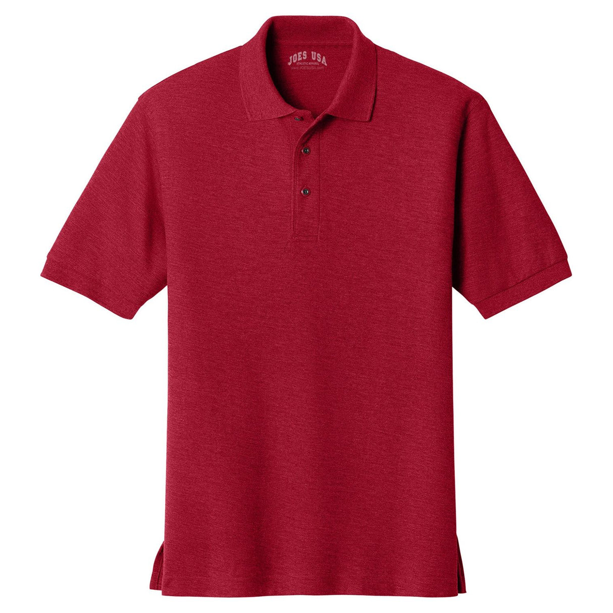 Mens Classic Silk Touch Polo Shirts in 36 Colors and Sizes: XS-6XL-Red Polos/Knits Joe's USA Red X-Small