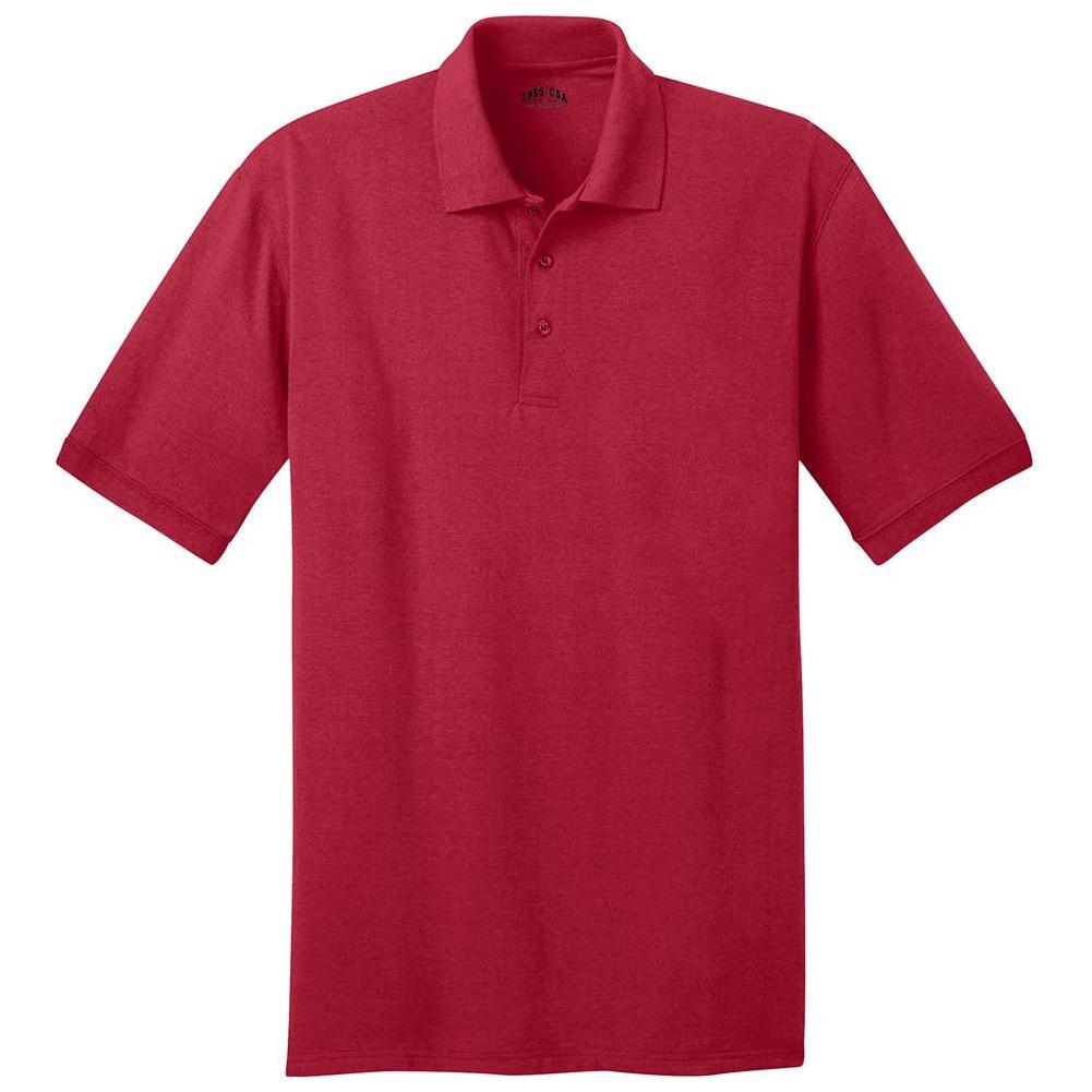 Men's 5.5-Ounce Jersey Knit Polo in Regular, Big & Tall Sizes - Red Joe's USA Red Small