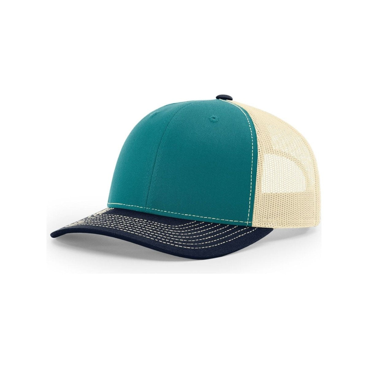 Richardson 112 Snapback Trucker Cap Black OSFM Caps