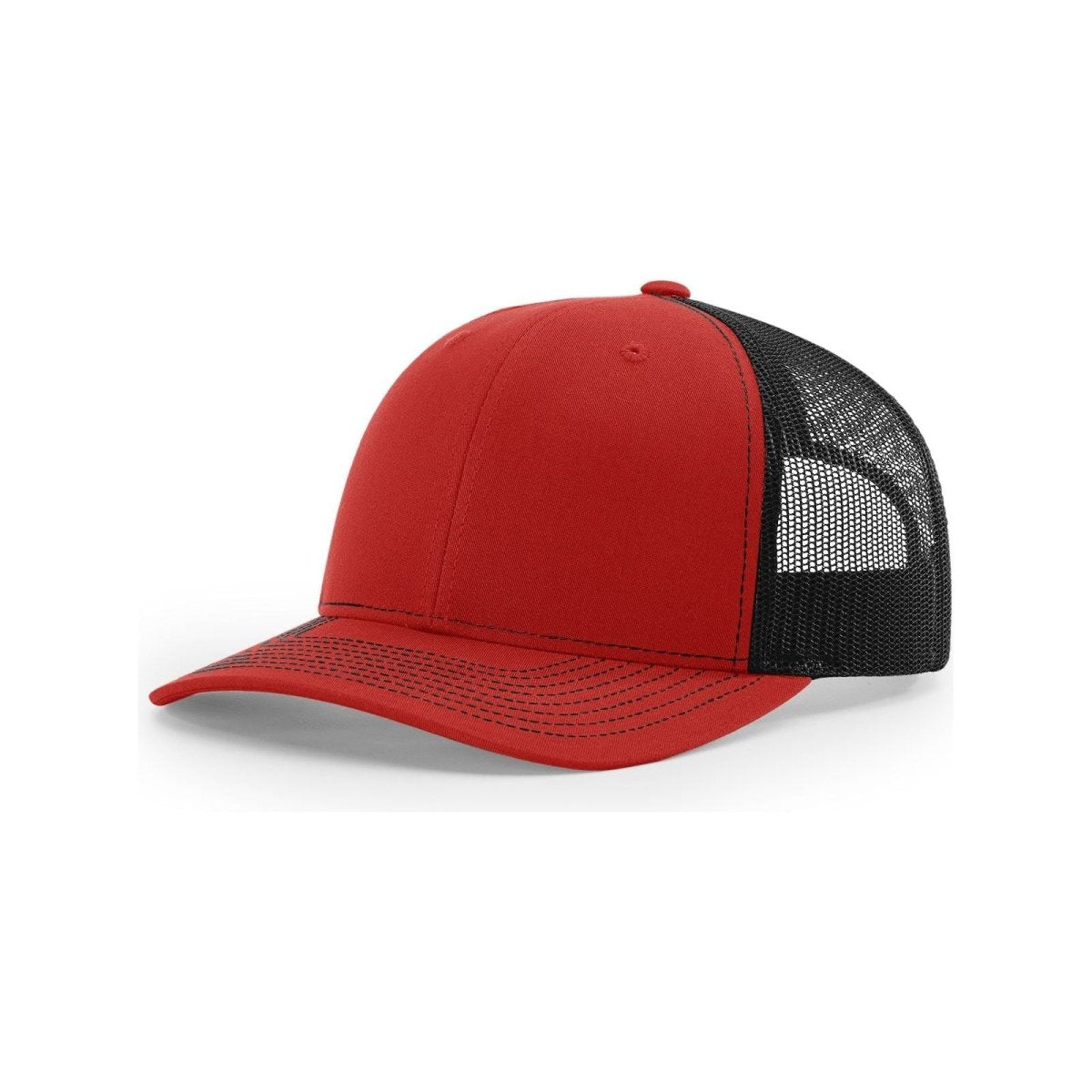 Richardson 112 Snapback Trucker Cap Black OSFM Caps