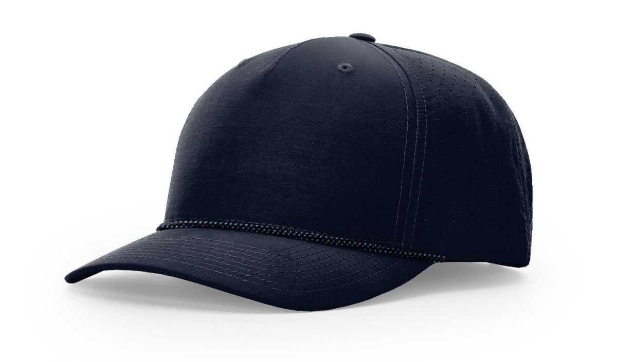 Richardson LASER PERF PERFORMANCE ROPE CAP - Richardson 355 Navy/Midnight Navy - Grey - Blue Adjustable Caps