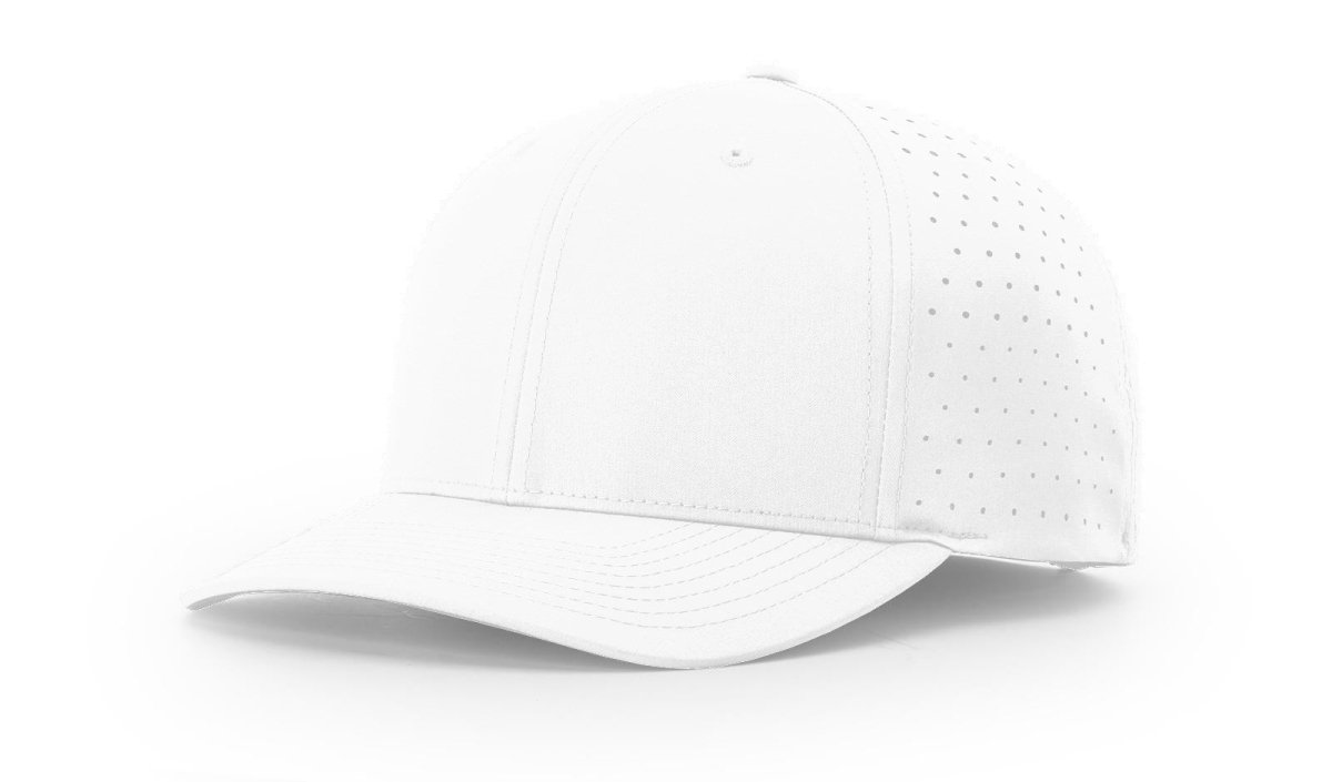 Richardson Laser Perf R - Flex Cap - Richardson 632 White Adjustable Hats