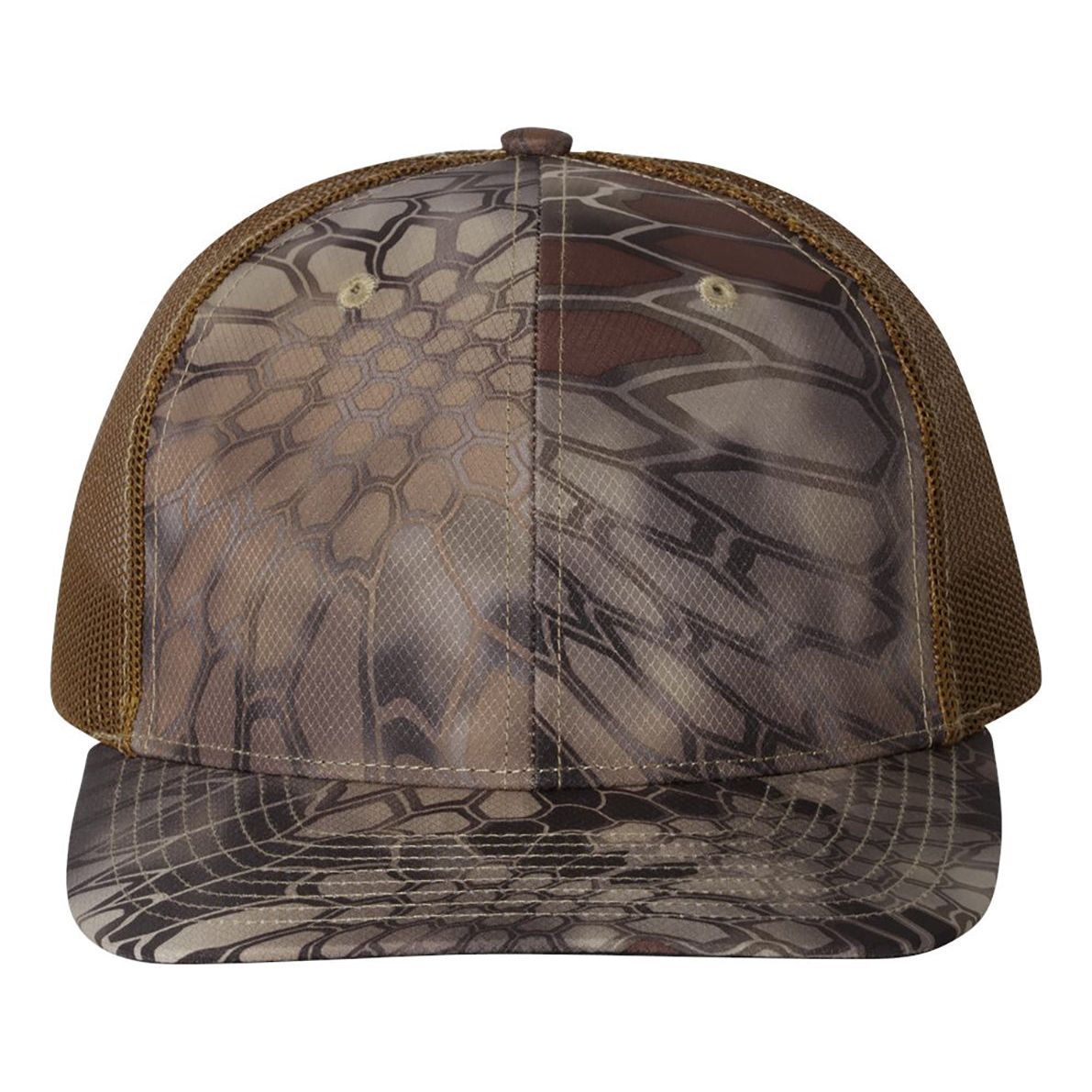 Richardson Printed Trucker Cap - Richardson 112P Kryptek Highlander - Buck Adjustable Caps