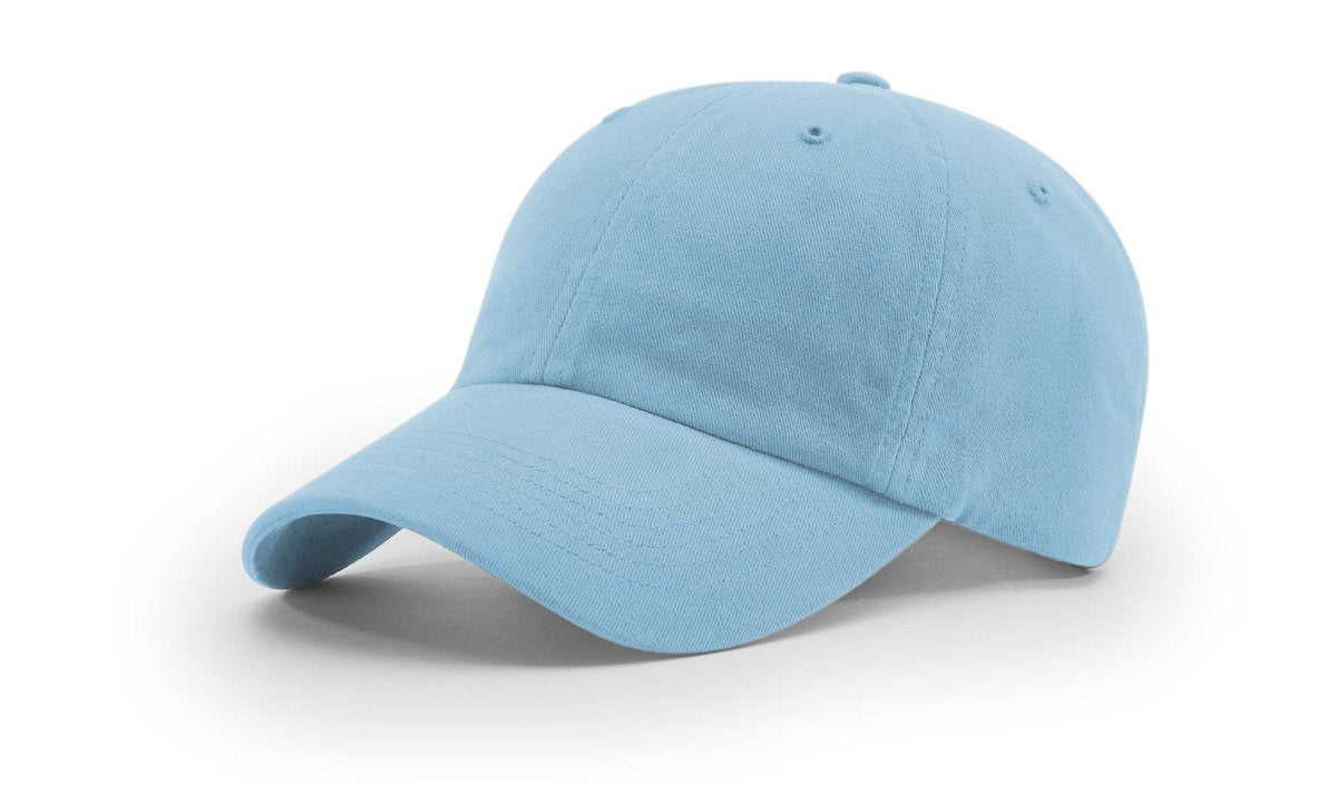 Richardson R55 | GARMENT WASHED TWILL Columia Blue Adjustable Caps
