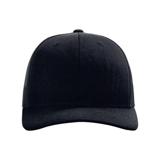 Richardson Sustainable Trucker Cap - Richardson 112RE Navy Adjustable Caps