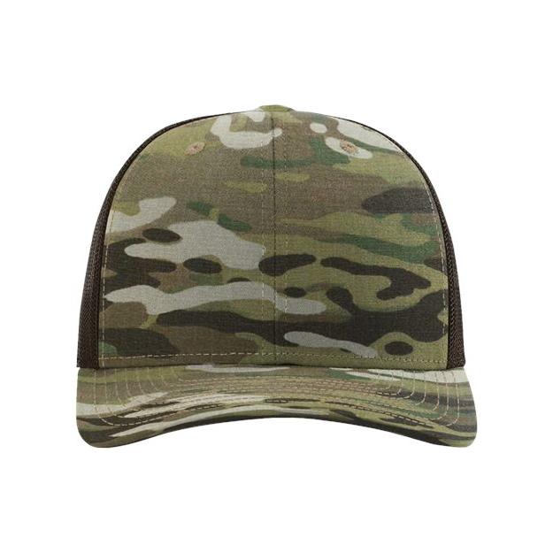 Richardson Tactical Trucker Cap - Richardson 862 Multicam Original/ Coyote Brown Adjustable Hats