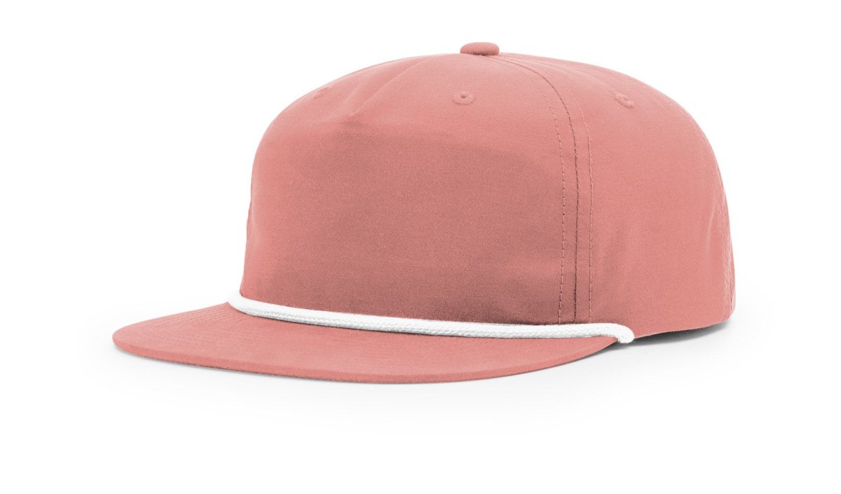 Richardson Umpqua Snapback Cap - Richardson 256 Dusty Red/White Adjustable Hats