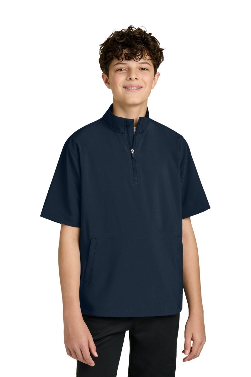 Richardson Youth Barrage Wind Shirt RY7400SSQ - Richardson RY7400SSQ Navy M Youth Outerwear