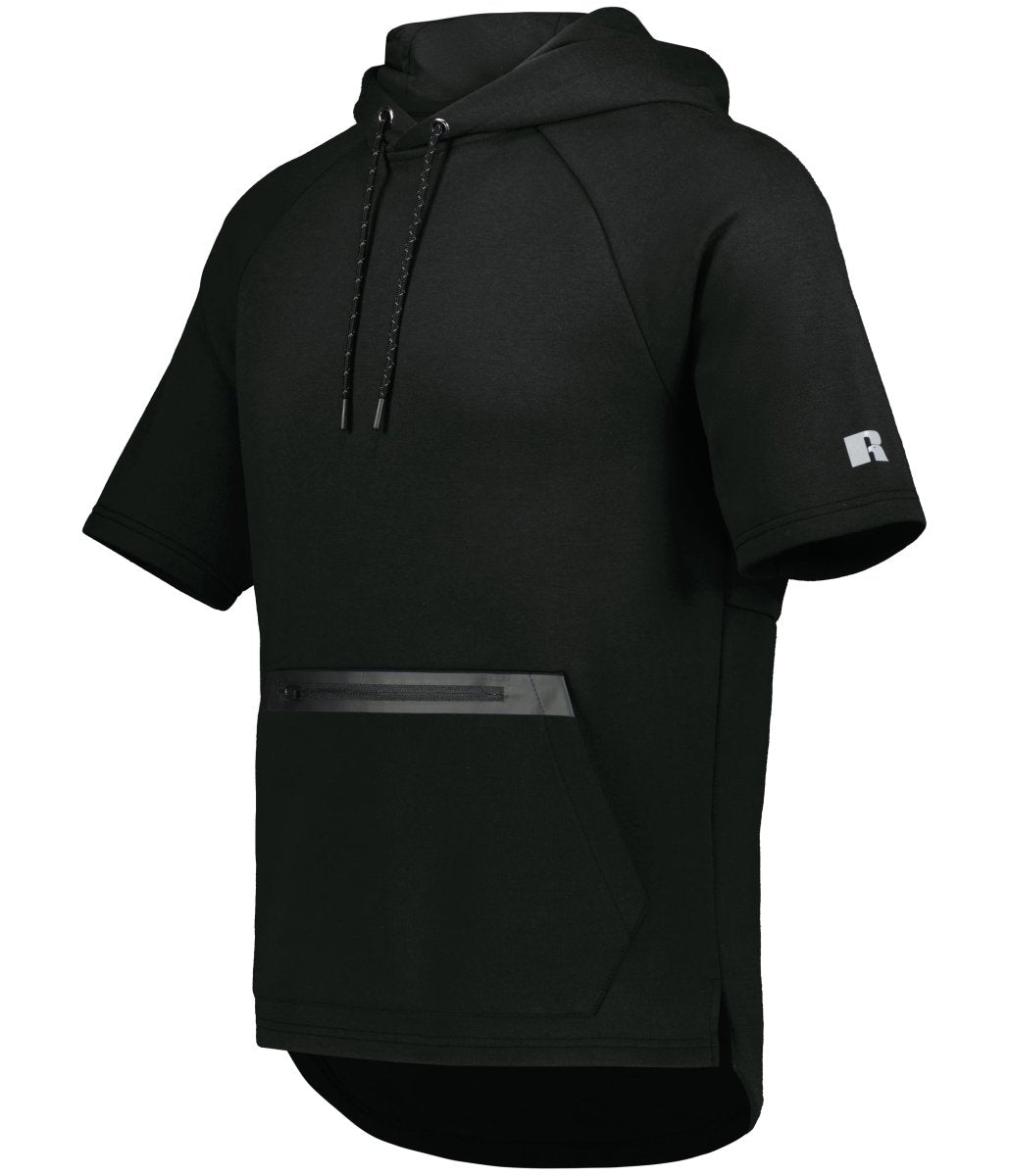 Russell (Team) Legend Short Sleeve Tech Fleece Hoodie - Russell (Team) R24TFM BLACK S