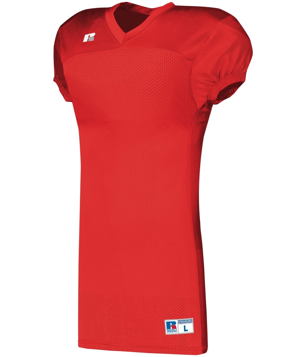 Russell (Team) Solid Jersey With Side Inserts - Russell (Team) S8623M TRUE RED S