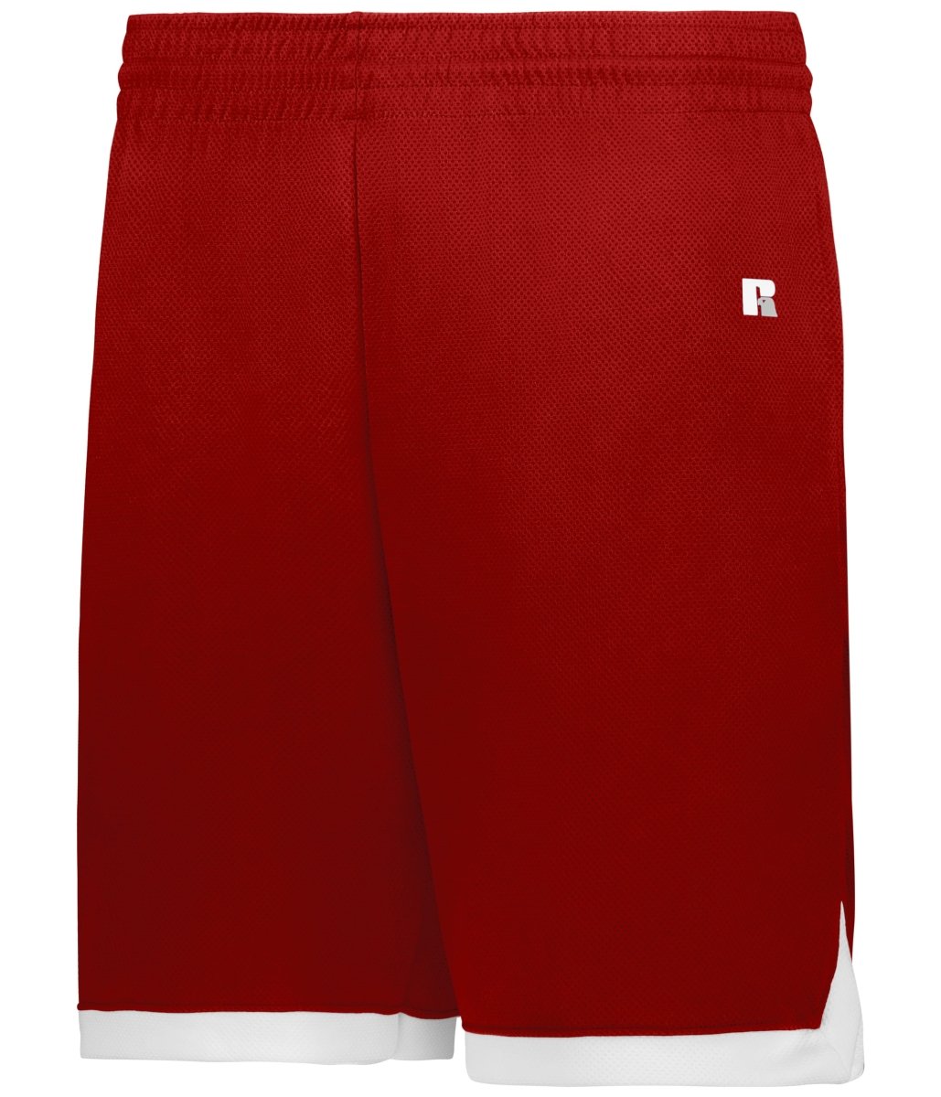 Russell (Team) YOUTH ELITE BASKETBALL SHORTS POWERED BY COOLCORE® 5R4CHB TRUE RED/WHITE S