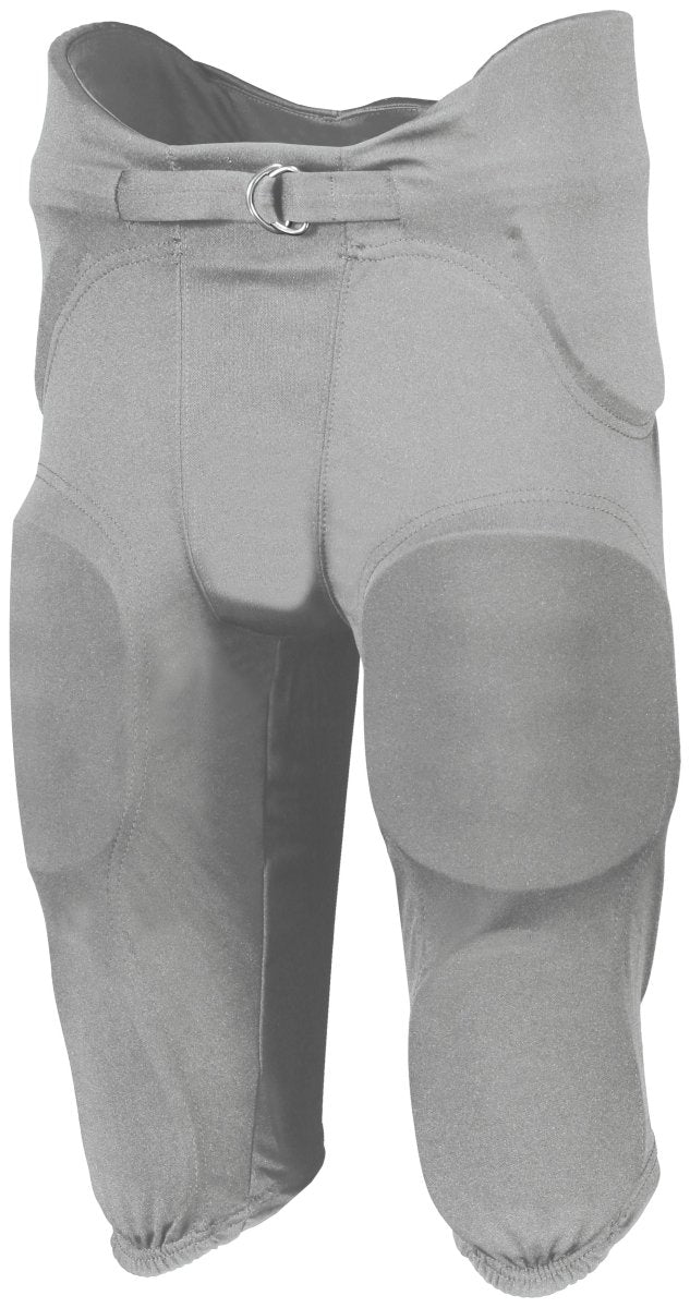 Russell (Team) Youth Integrated 7 - Piece Pad Football Pant - Russell (Team) F25PFW GRID IRON SILVER S