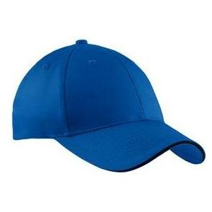 Sandwich Bill Cap. Royal/Black Hats