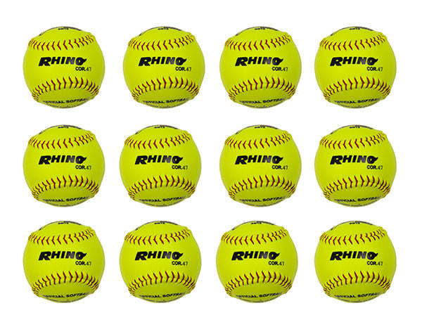 Champion Sports 12" SYHNTHETIC LEATHER CORK CORE SOFTBALL