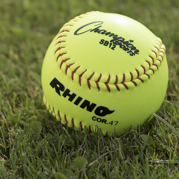 Champion Sports 12" SYHNTHETIC LEATHER CORK CORE SOFTBALL