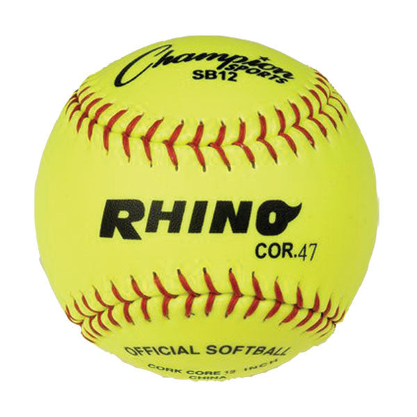 12" SYHNTHETIC LEATHER CORK CORE SOFTBALL