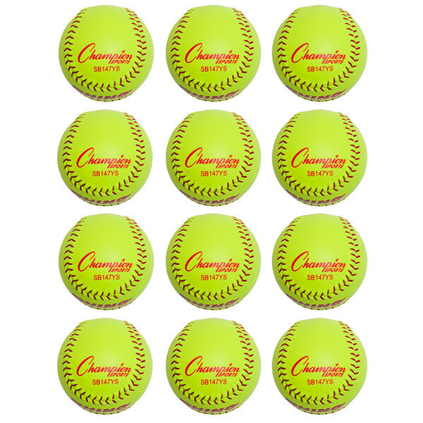 Champion Sports 11" SYNTHETIC LEATHER POLY CORE SOFTBALL