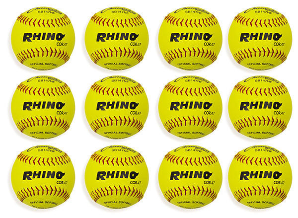 Champion Sports 11" LEATHER POLY CORE SOFTBALL, NFHS APPROVED