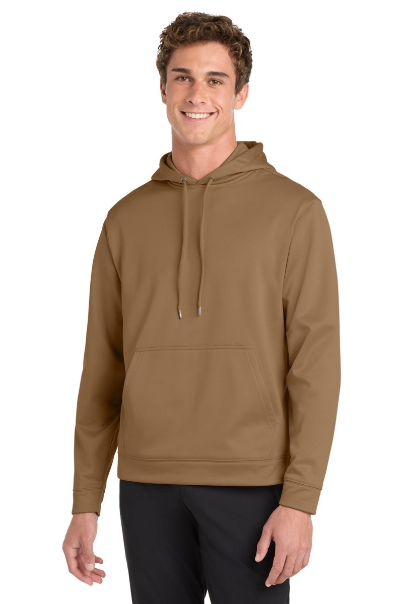 Sport - Tek F244 Sport - Wick Fleece Hooded Pullover | Wholesale Blank Hoodie Woodland Brown XS Activewear