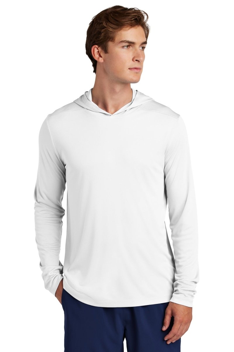 Sport - Tek ® Posi - UV ® Pro Long Sleeve Hoodie ST420LSH - Sport - Tek ST420LSH White XS Performance Hoodies