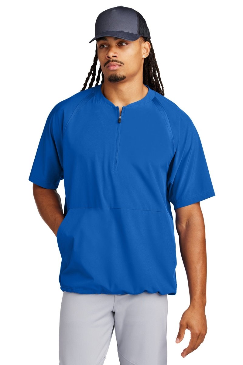 Sport - Tek ® Repeat 1/2 - Zip Short Sleeve Jacket JST489 - Sport - Tek JST489 True Royal XS Jackets