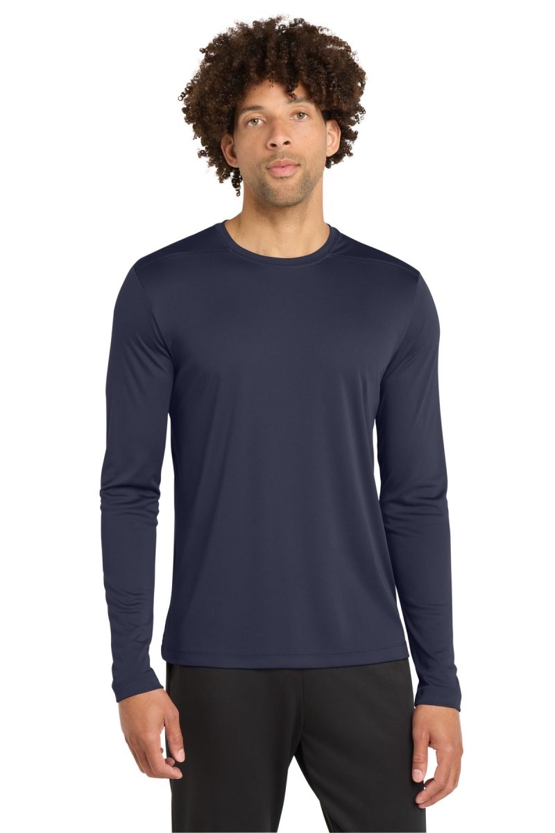 Sport - Tek ST420LS Posi - UV Pro Long Sleeve Tee | UPF 50 Sun Protection Performance Shirt True Navy XS Long Sleeve T-Shirts