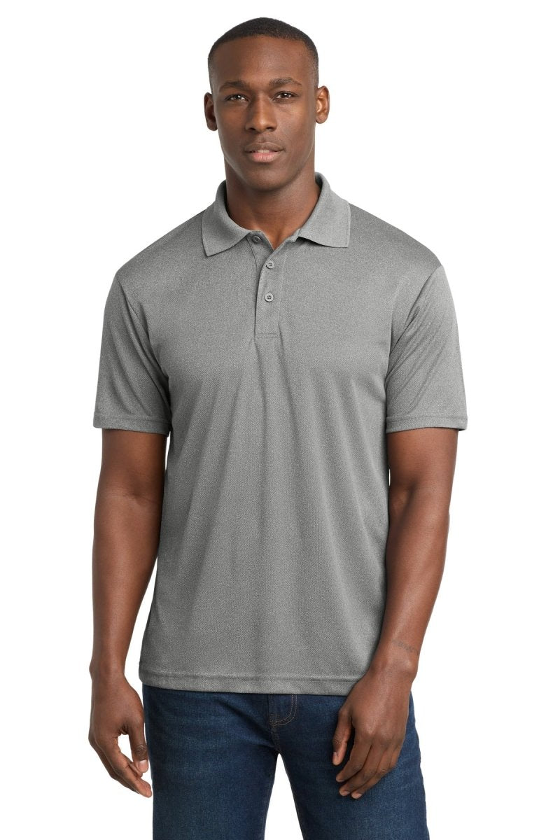 Sport - Tek ST640 PosiCharge RacerMesh Polo | Moisture - Wicking Performance Polo Grey Heather XS Polos/Knits