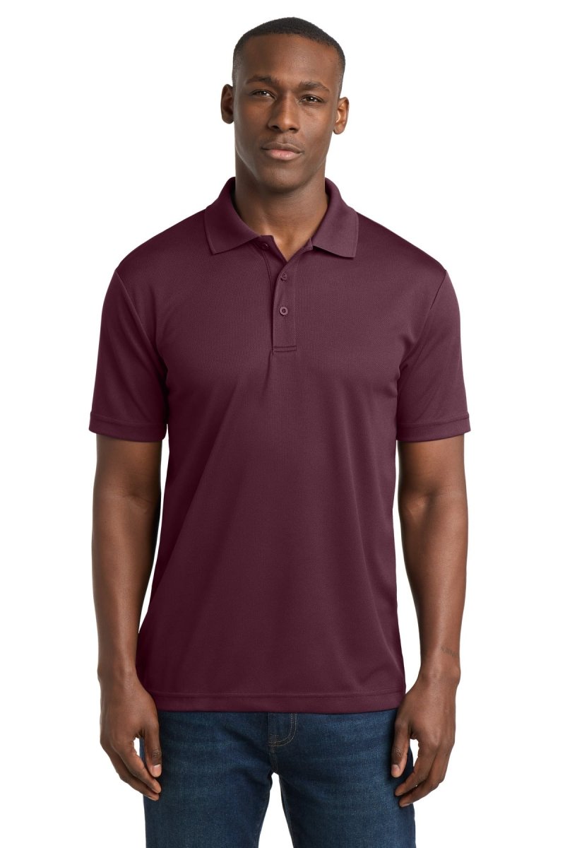Sport - Tek ST640 PosiCharge RacerMesh Polo | Moisture - Wicking Performance Polo Maroon XS Polos/Knits