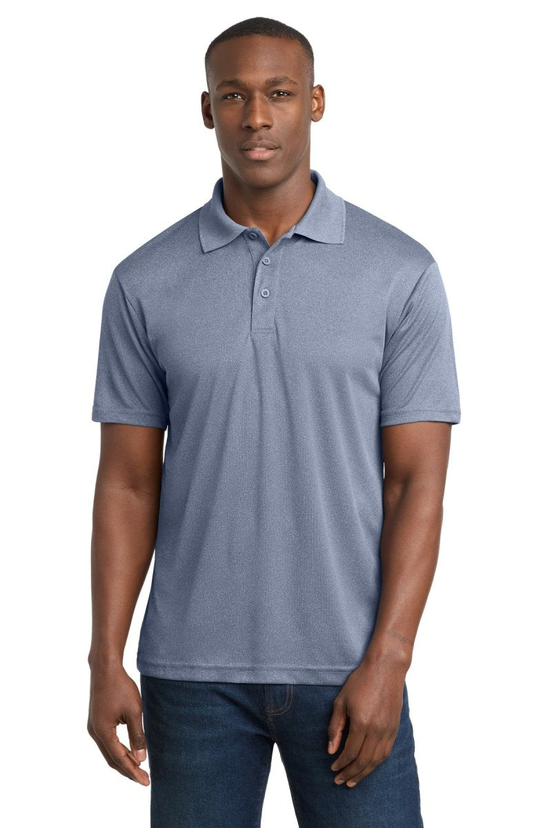 Sport - Tek ST640 PosiCharge RacerMesh Polo | Moisture - Wicking Performance Polo True Navy Heather XS Polos/Knits