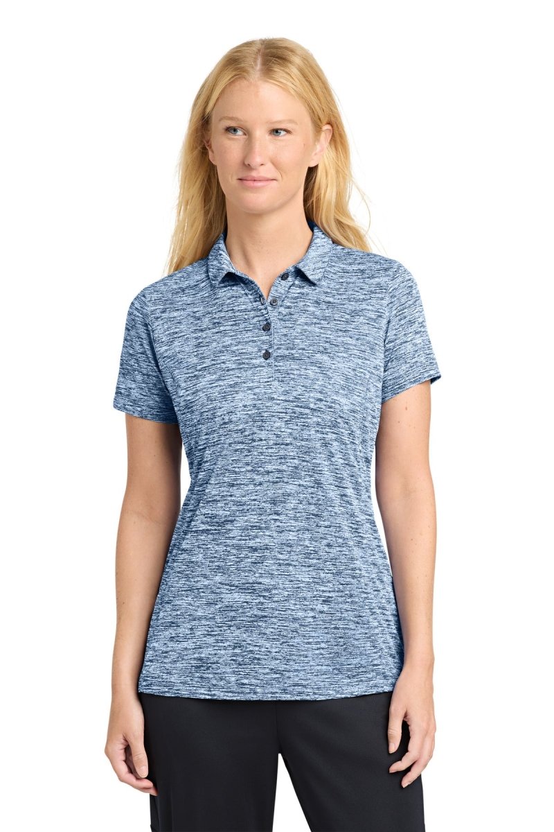 Sport - Tek ® Women's PosiCharge ® Electric Heather Polo. LST590 - Sport - Tek LST590 True Navy Electric XS Polos/Knits