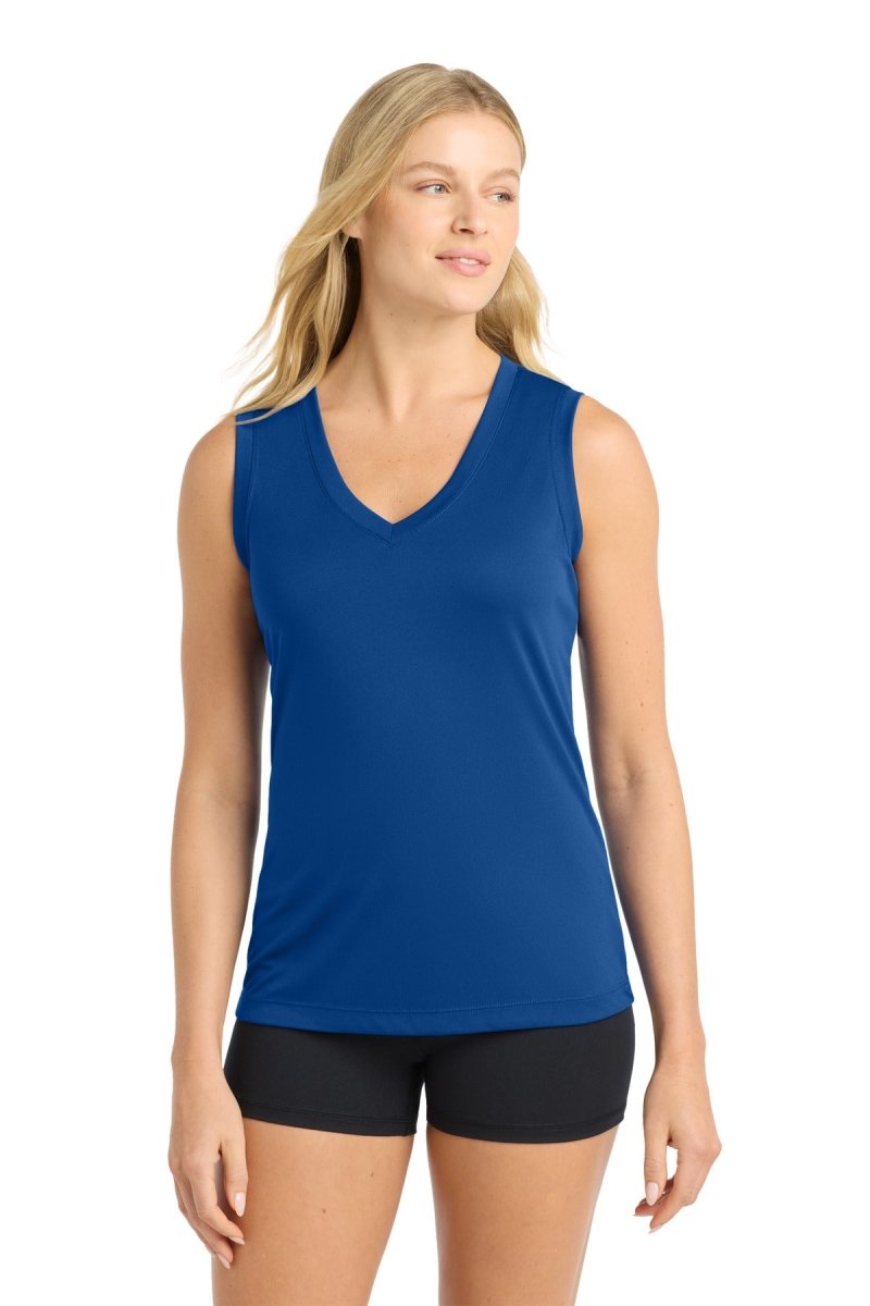 Sport - Tek ® Women's Sleeveless PosiCharge ® Competitor™ V - Neck Tee. LST352 - Sport - Tek LST352 True Royal XS Women's Tank Tops