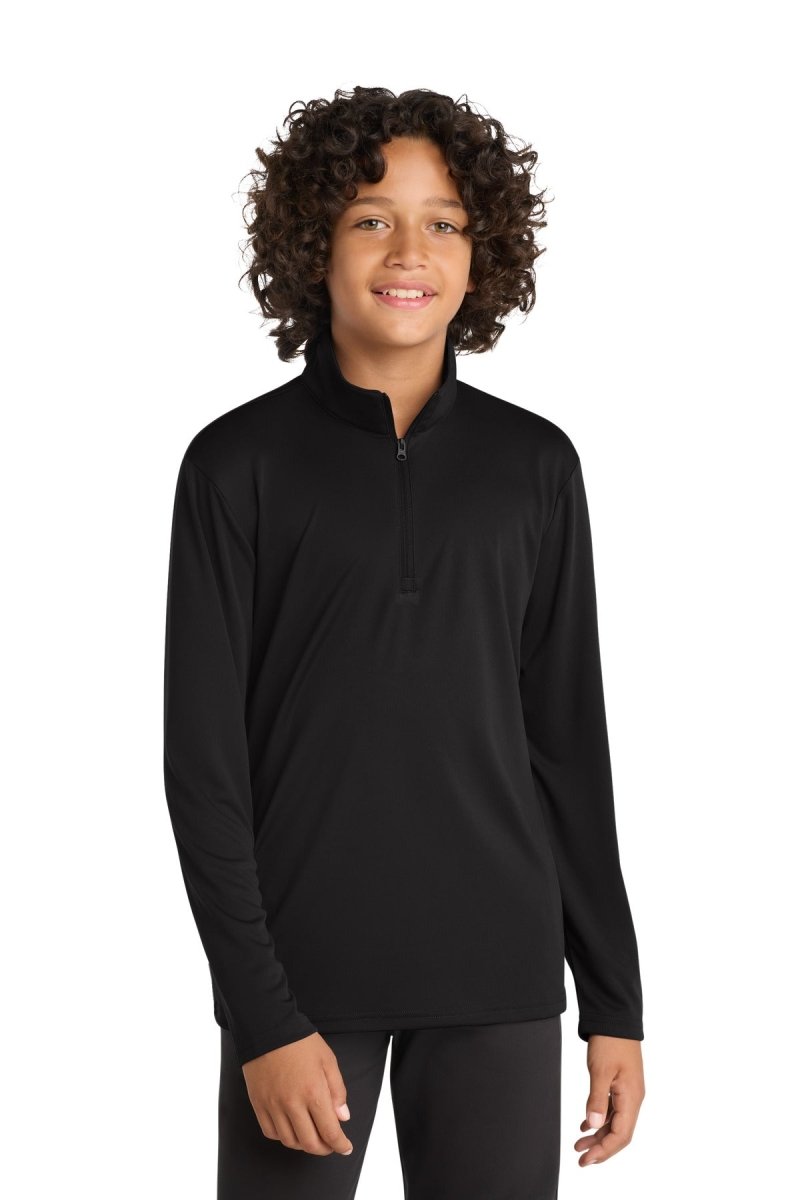 Sport - Tek ® Youth PosiCharge ® Competitor ™ 1/4 - Zip Pullover. YST357 - Sport - Tek YST357 Black XS Activewear
