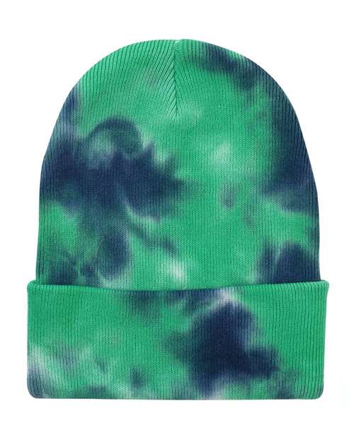 Sportsman 12" Tie - Dyed Cuffed Beanie - Sportsman SP412 Ocean One Size Beanies