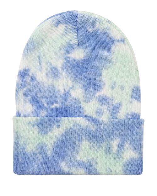 Sportsman 12" Tie - Dyed Cuffed Beanie - Sportsman SP412 Ocean One Size Beanies
