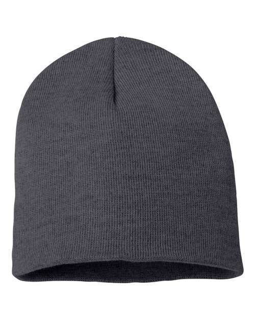 Sportsman 8" Beanie - Sportsman SP08 Heather Charcoal One Size Beanies
