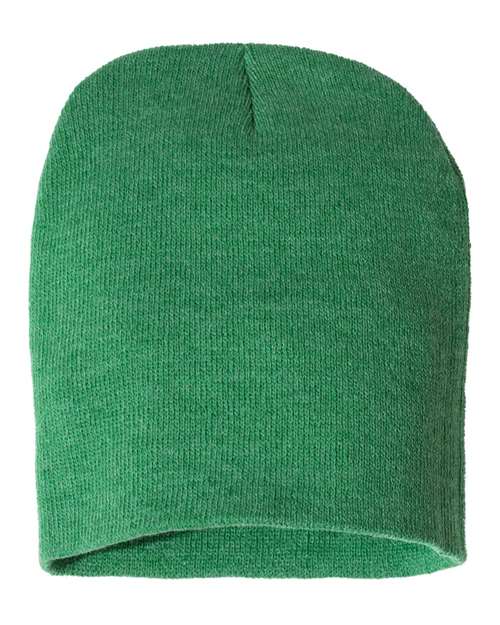 Sportsman 8" Beanie - Sportsman SP08 Heather Kelly One Size Beanies