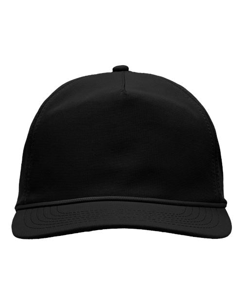 Sportsman Five - Panel Ripstop Cap - Sportsman SP1200 Black Adjustable Hats