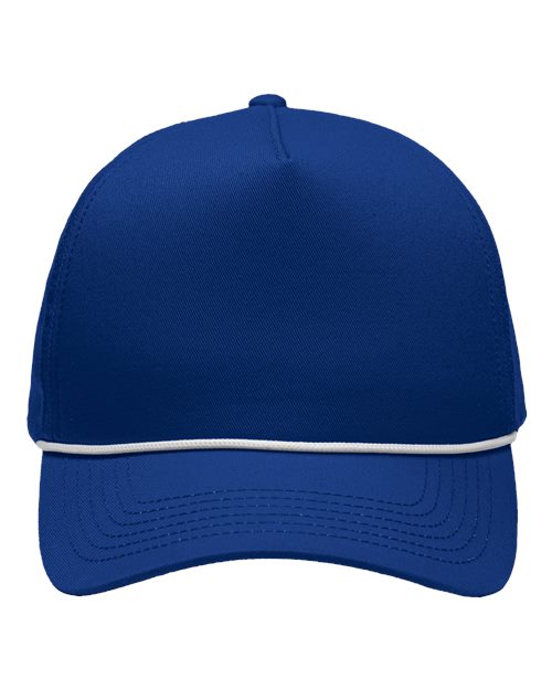 Sportsman Five - Panel Rope Heritage Fit Cap - Sportsman SP1300 Royal Adjustable Hats