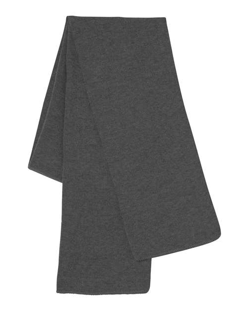 Sportsman Knit Scarf - Sportsman SP04 Heather Charcoal One Size