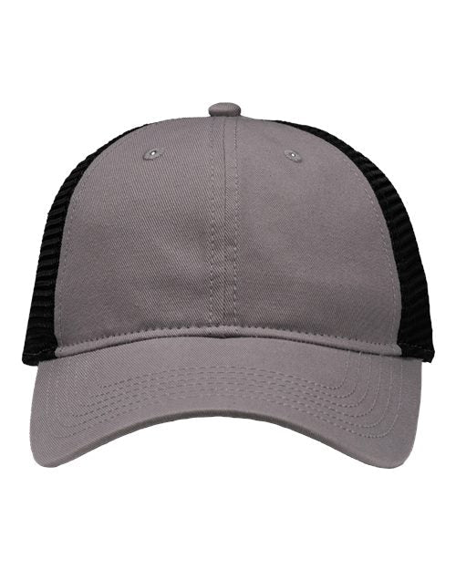 Sportsman Mesh Dad Hat Fit - Sportsman SP1750 Grey/ Black Adjustable Hats