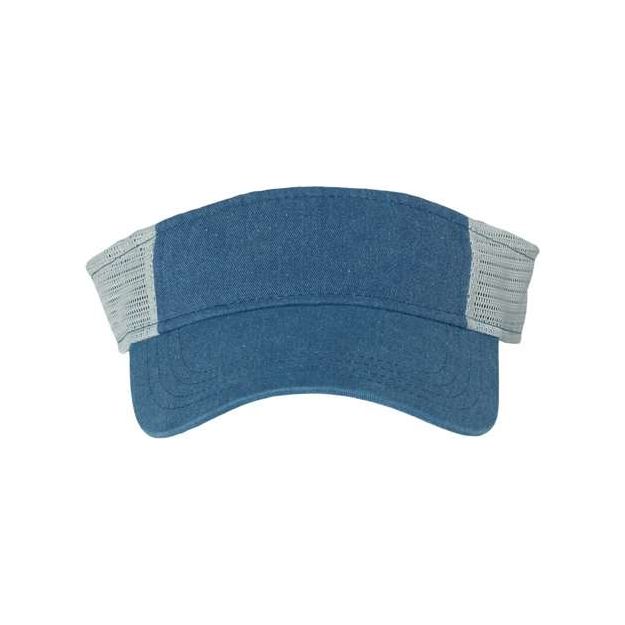 Sportsman Pigment - Dyed Trucker Visor - Sportsman SP540 Cardinal/ Stone Adjustable Visors