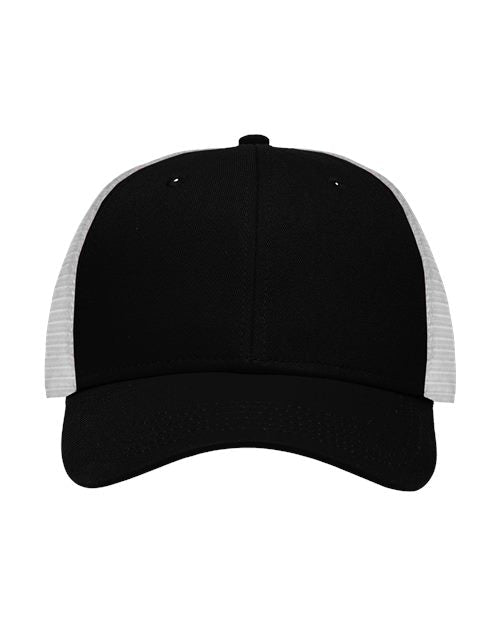 Sportsman Traditional Lo - Pro Mesh Back Trucker Fit Cap - Sportsman SP1450 Black Camo/ Black Adjustable Hats