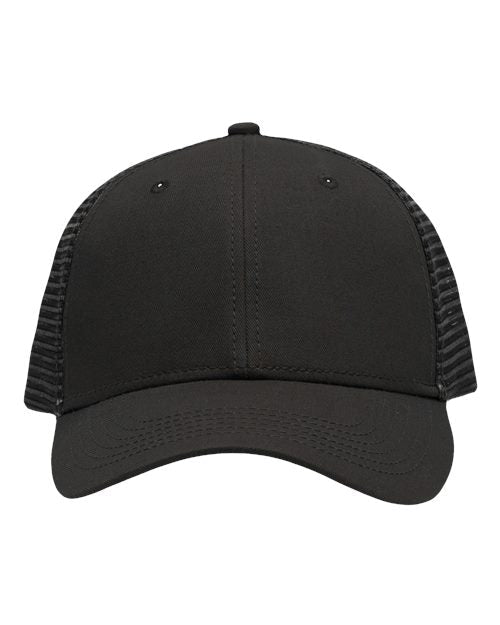 Sportsman Traditional Lo - Pro Mesh Back Trucker Fit Cap - Sportsman SP1450 Chino Charcoal/ Black Adjustable Hats