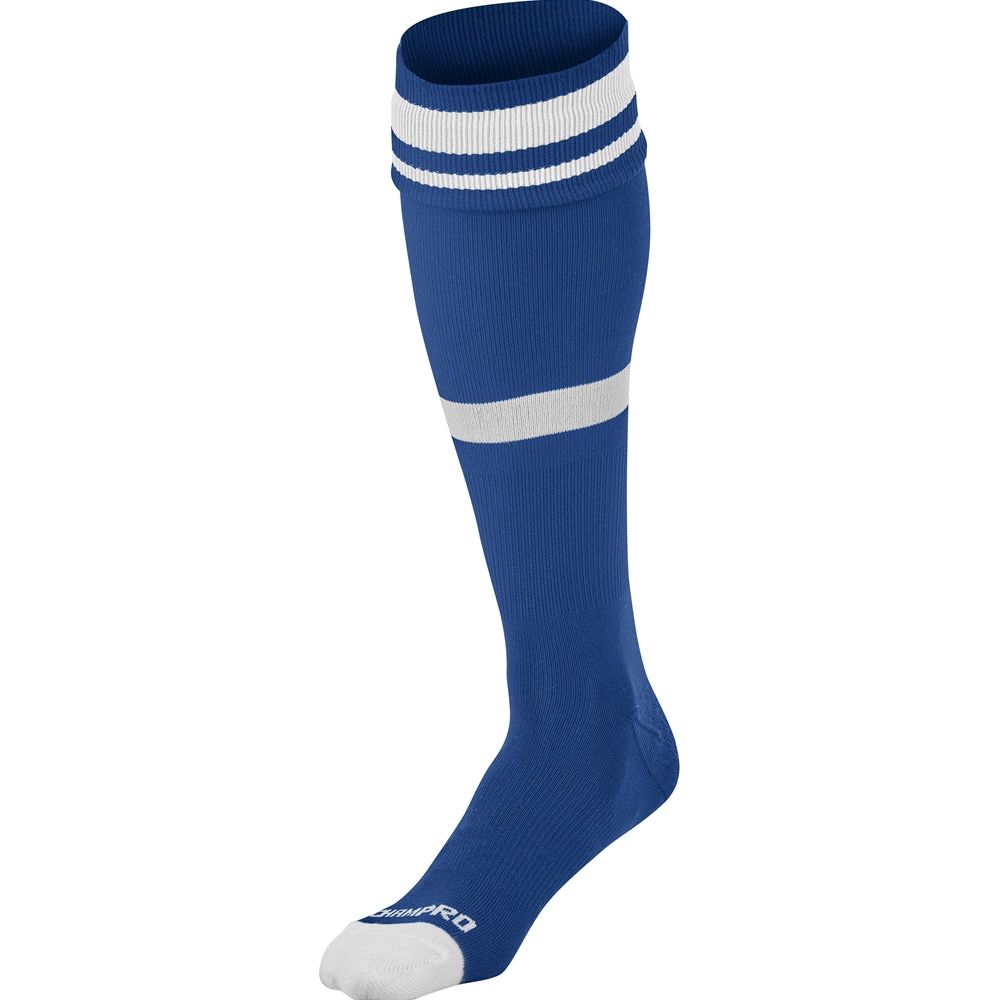 STRIPED SOCCER SOCK | Champro AS10 Royal White X - Small Accessories