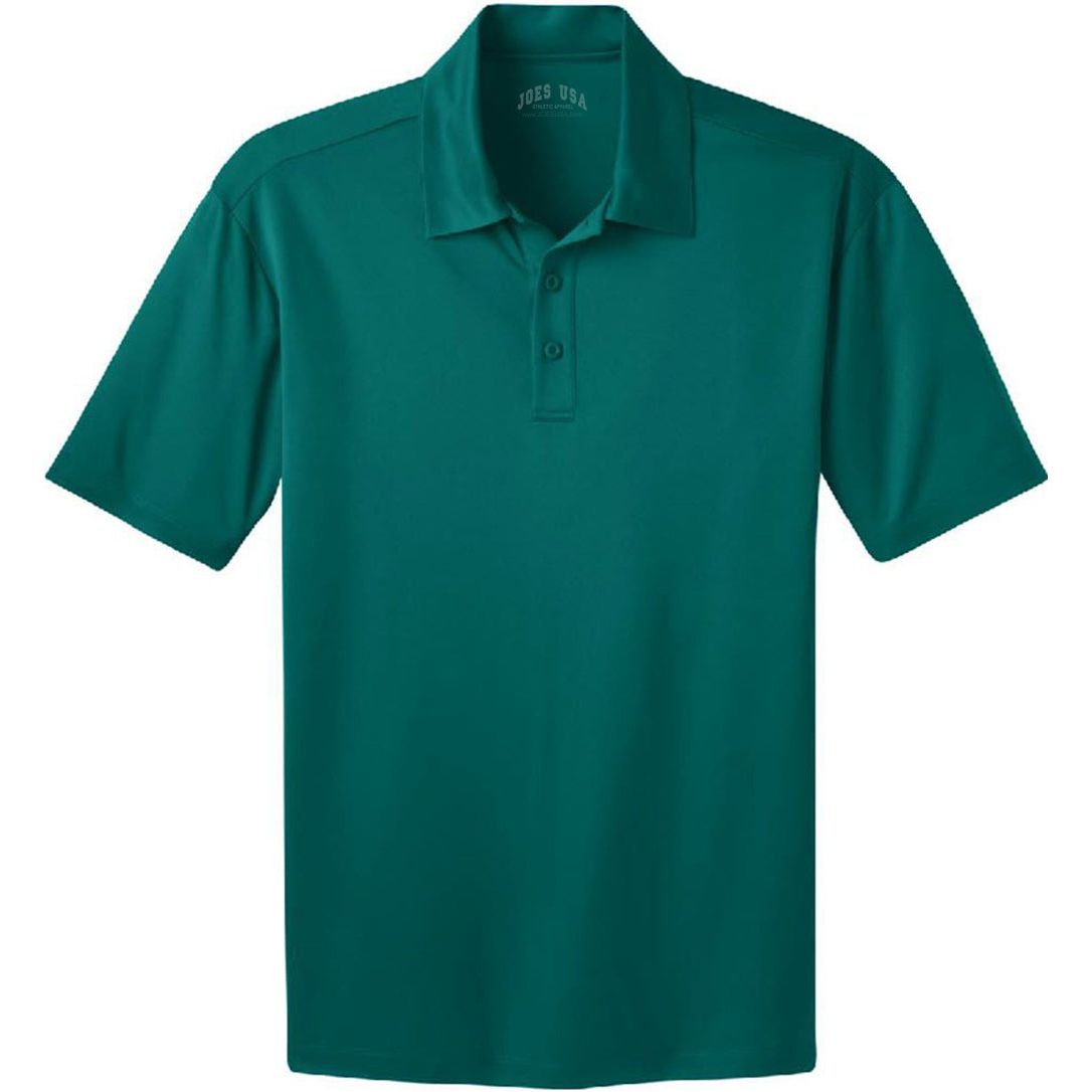Joe's USA Men's Silk Touch Performance Polo XS- 6XL - Teal Green Polos/Knits Joe's USA Teal Green Small